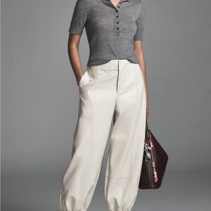 Elegant Cream Women's Pants